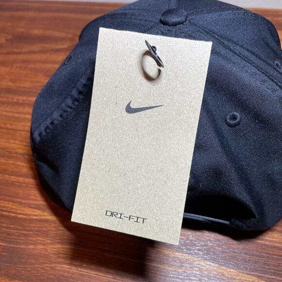 Nike Pro Cap Structured Round Bill Hat M/L Flat Bill Snapback FJ0437 010 Black - Picture 8 of 8